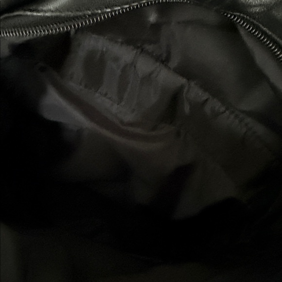 Black Leather Backpack - Picture 3 of 4